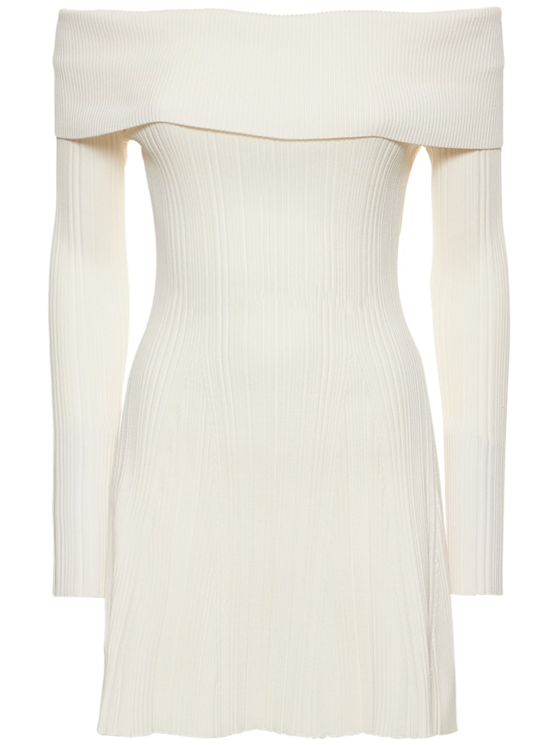 Robe Courte En Maille De Viscose - SELF-PORTRAIT - Modalova