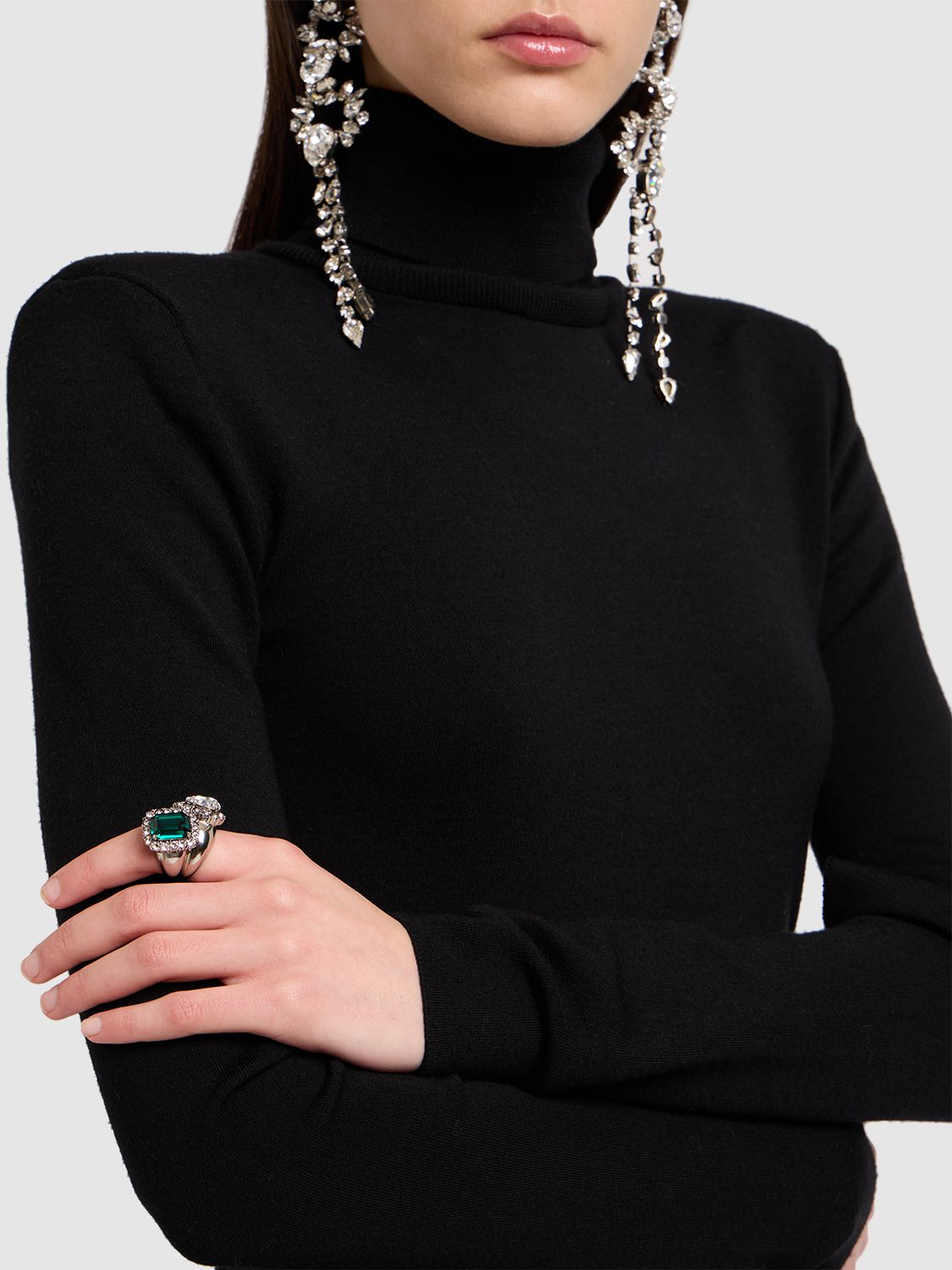 Smoking You & Me Embellished Brass Ring