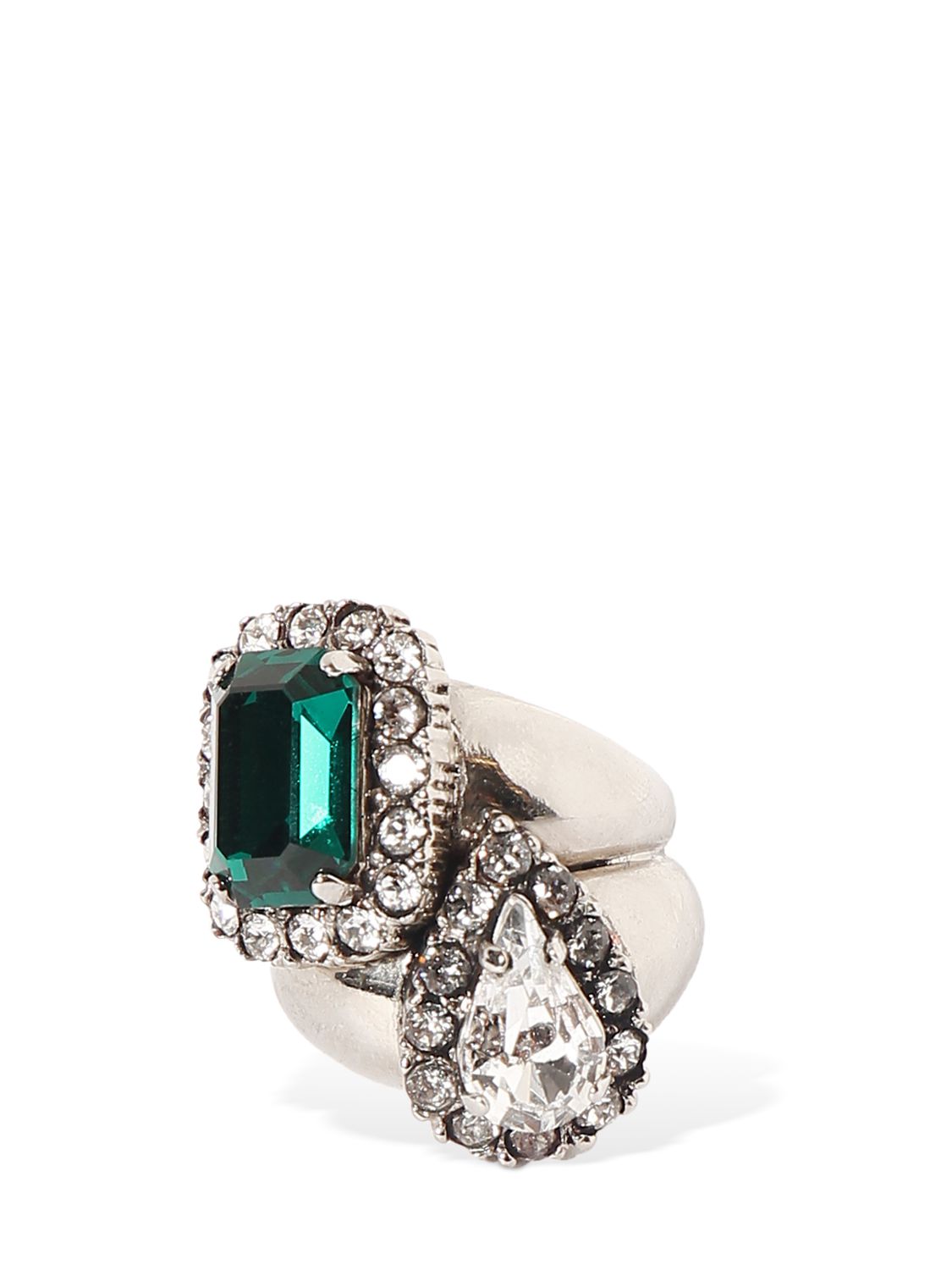 Smoking You & Me Embellished Brass Ring