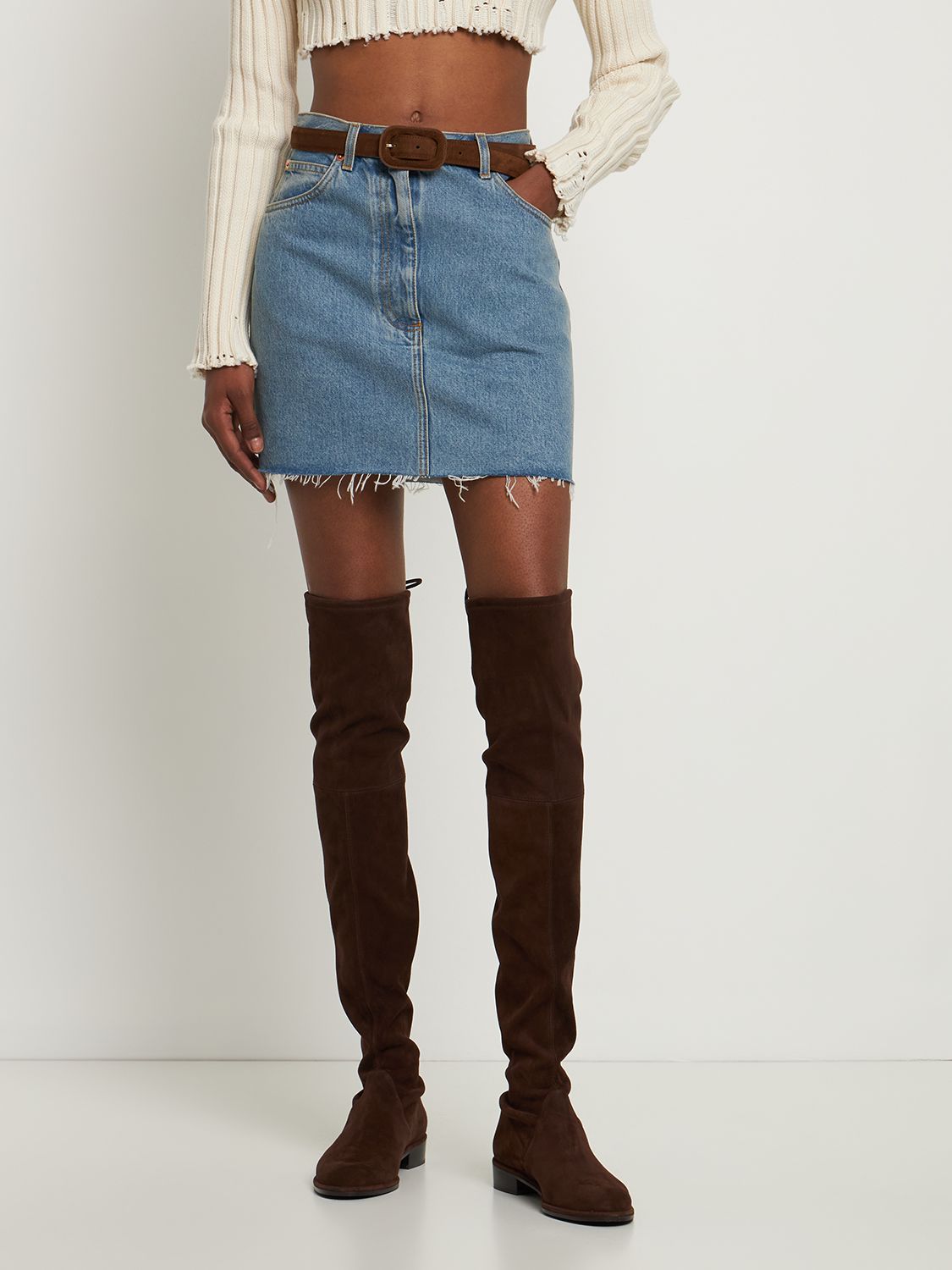 Lowland Stretch Suede Boots