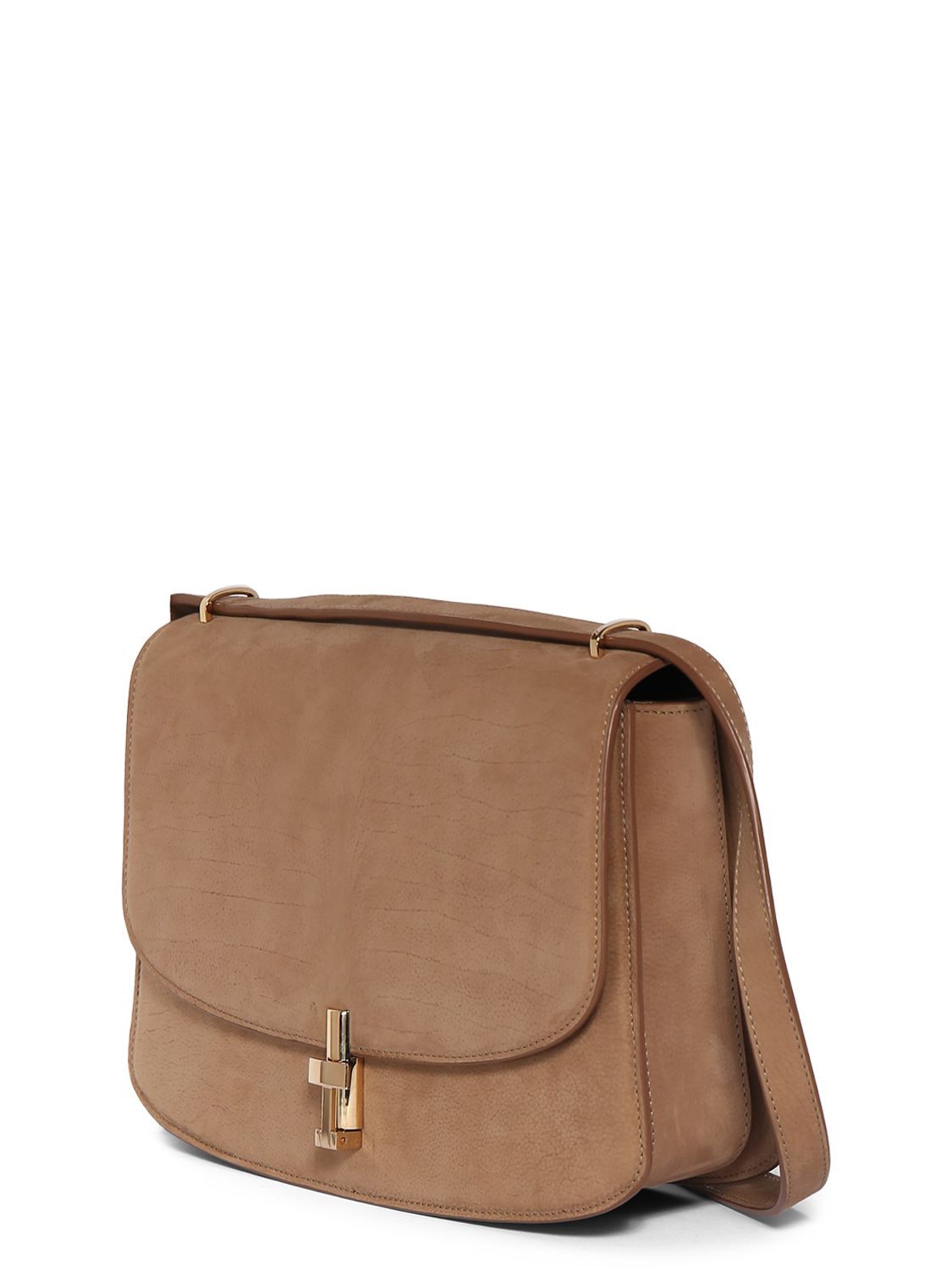 The Row Sofia 10 Suede Shoulder Bag In Tundra Lg