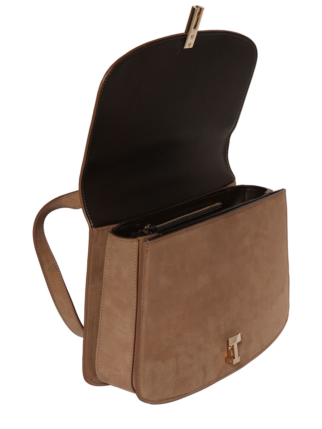 The Row Sofia 10 Suede Shoulder Bag In Tundra Lg
