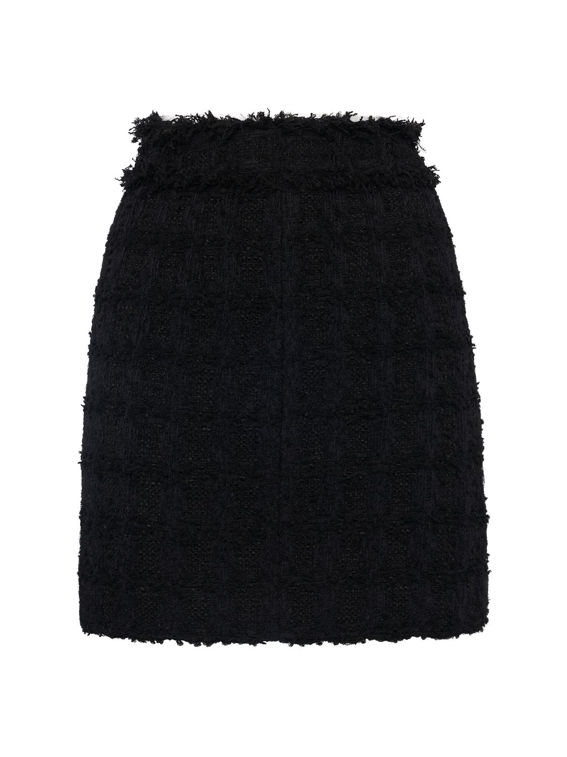 Wool Tweed Mini Skirt