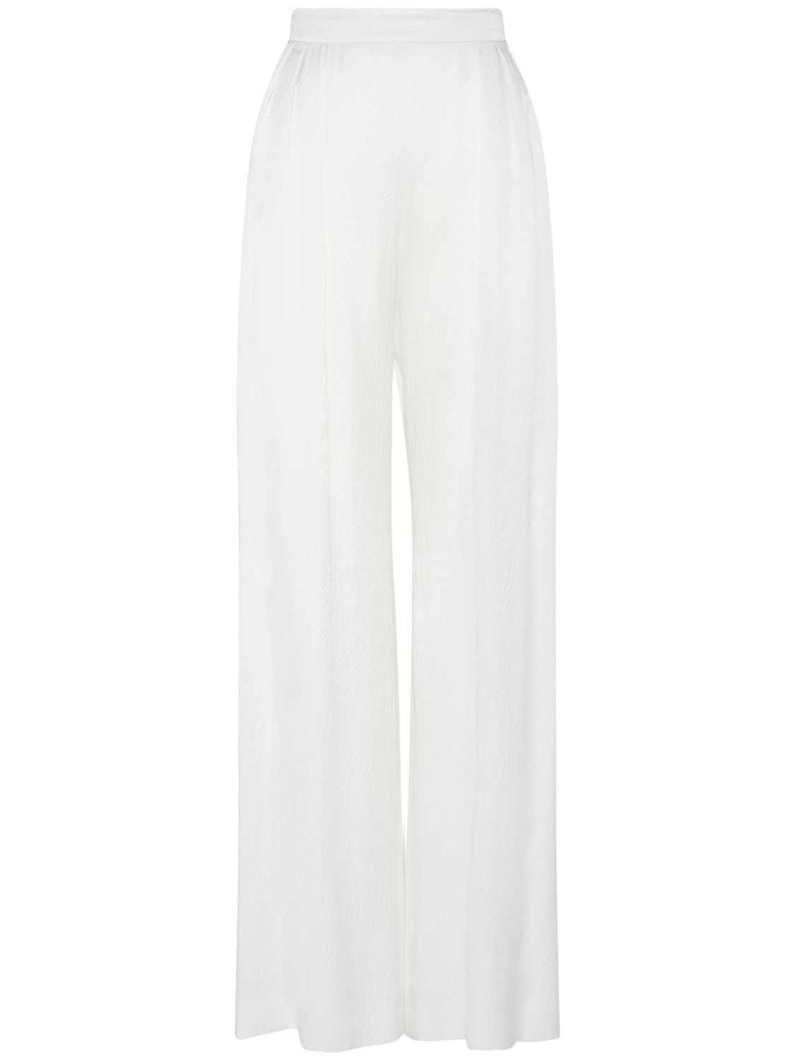 Uncino Textured Satin Wide Pants