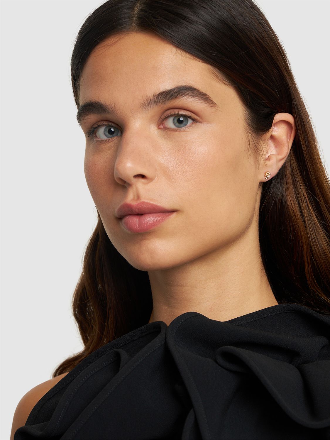 Shop Sophie Bille Brahe Soleil De Fleur Diamond Mono Earring In Gold,crystal