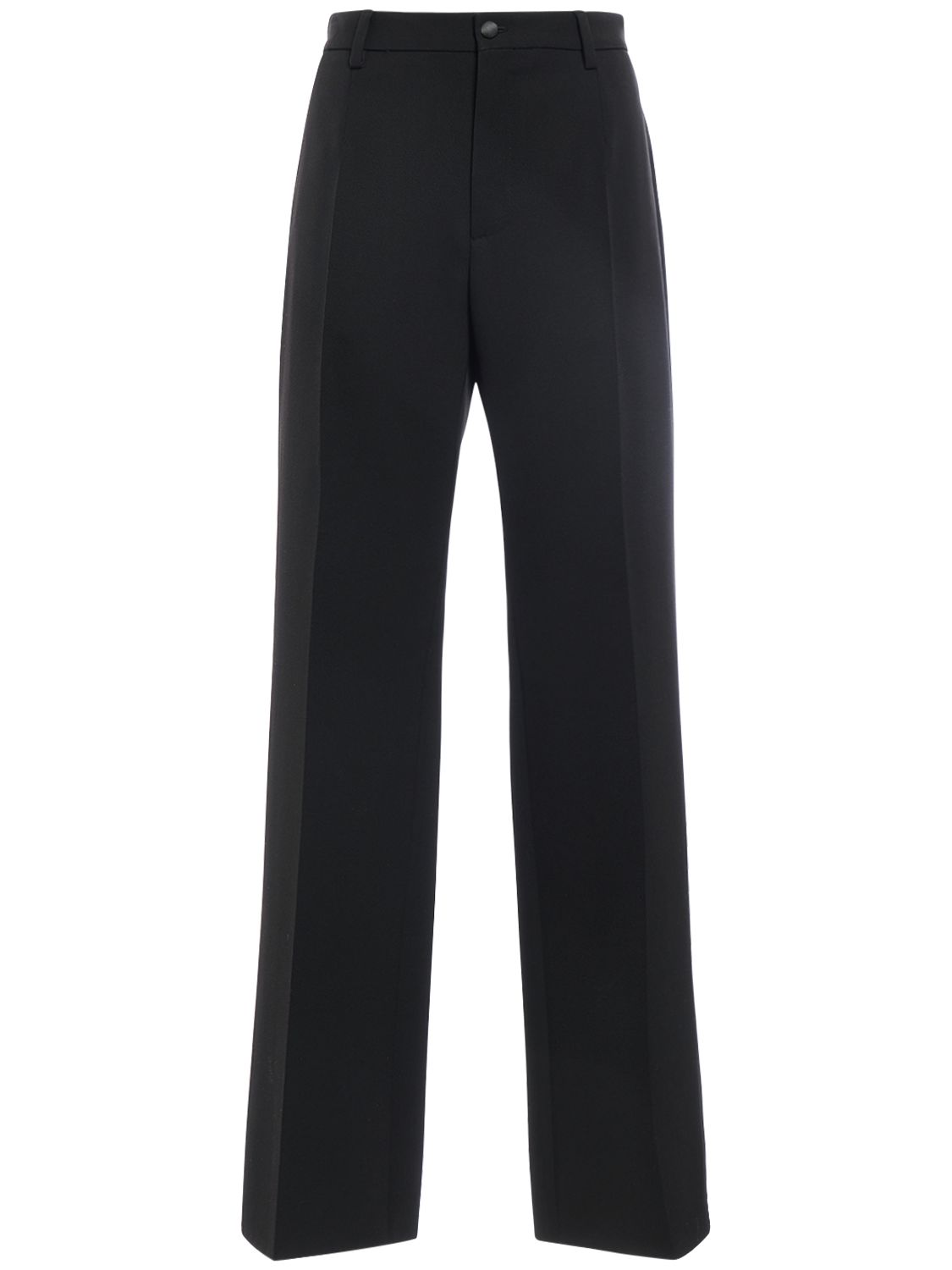 High Waist Wool  Flared Pants