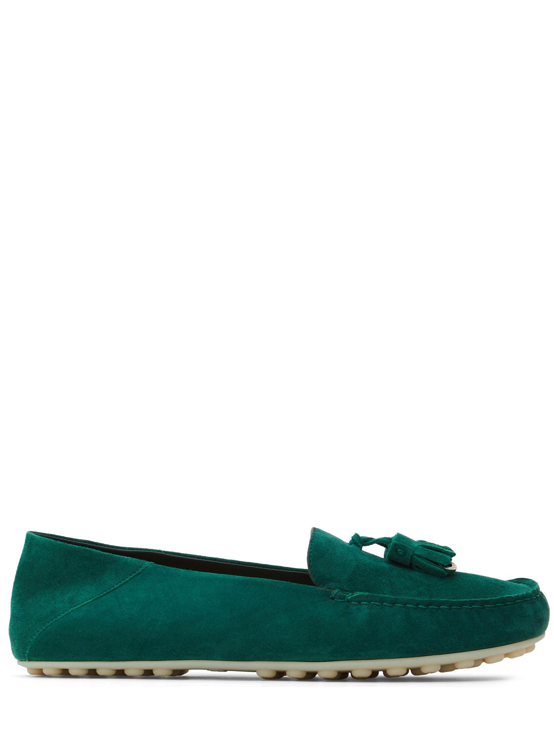 Dot Sole Suede Loafers