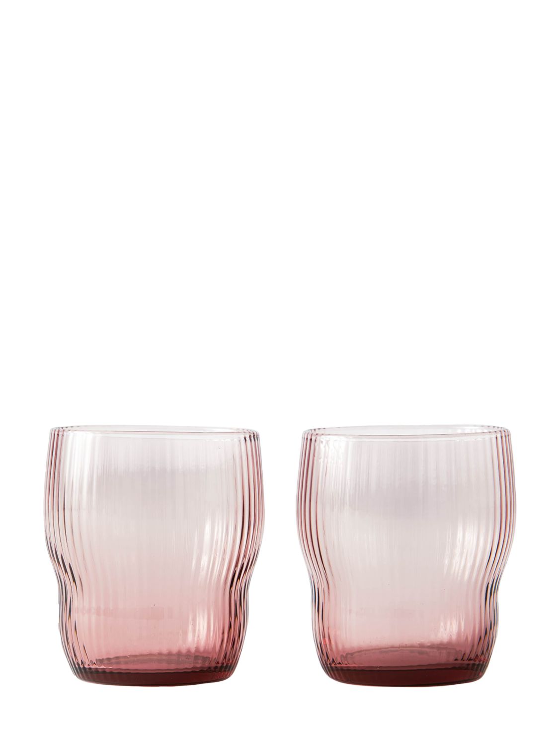 Polspotten Pum玻璃杯2个套装 In Pink