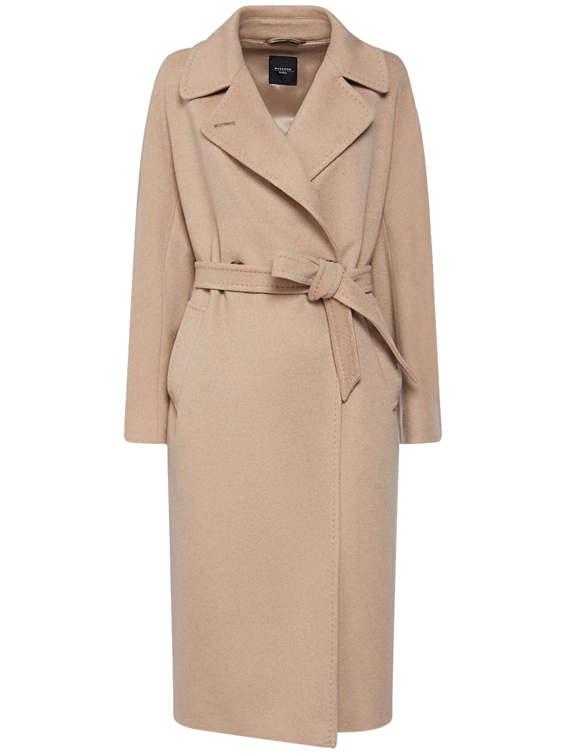 Manteau Midi En Cachemire Drapé & Ceinture Cascia - WEEKEND MAX MARA - Modalova