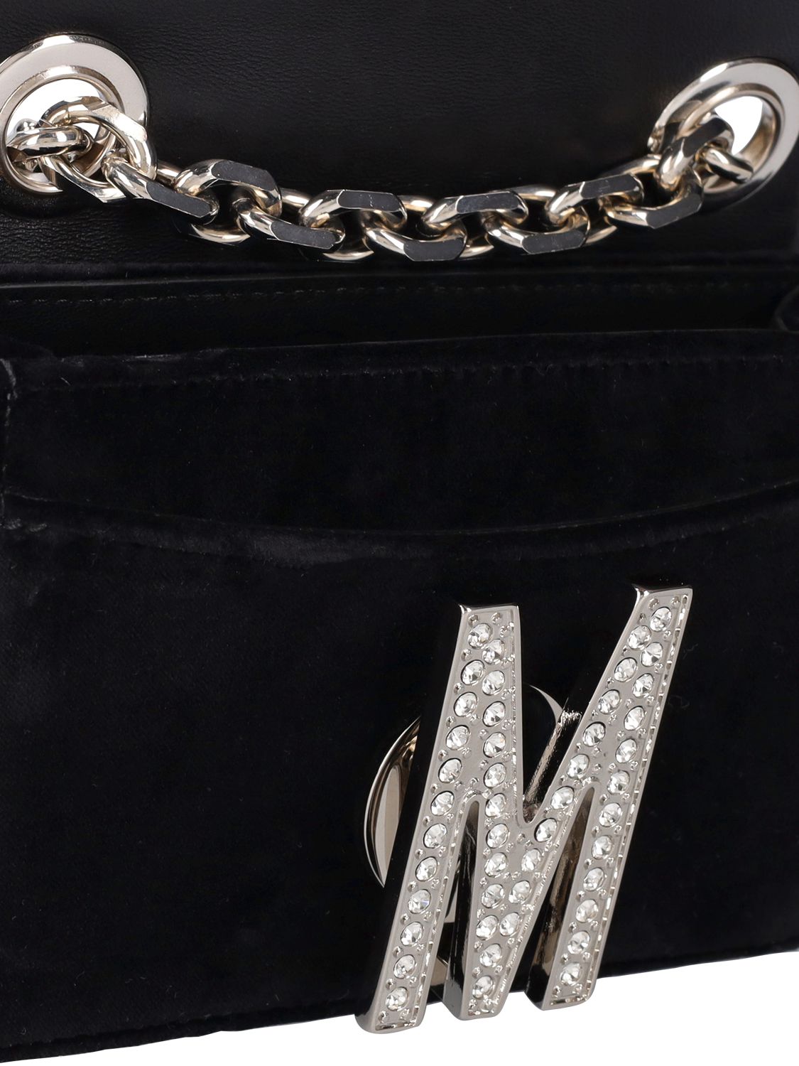 Moschino velvet shoulder online bag