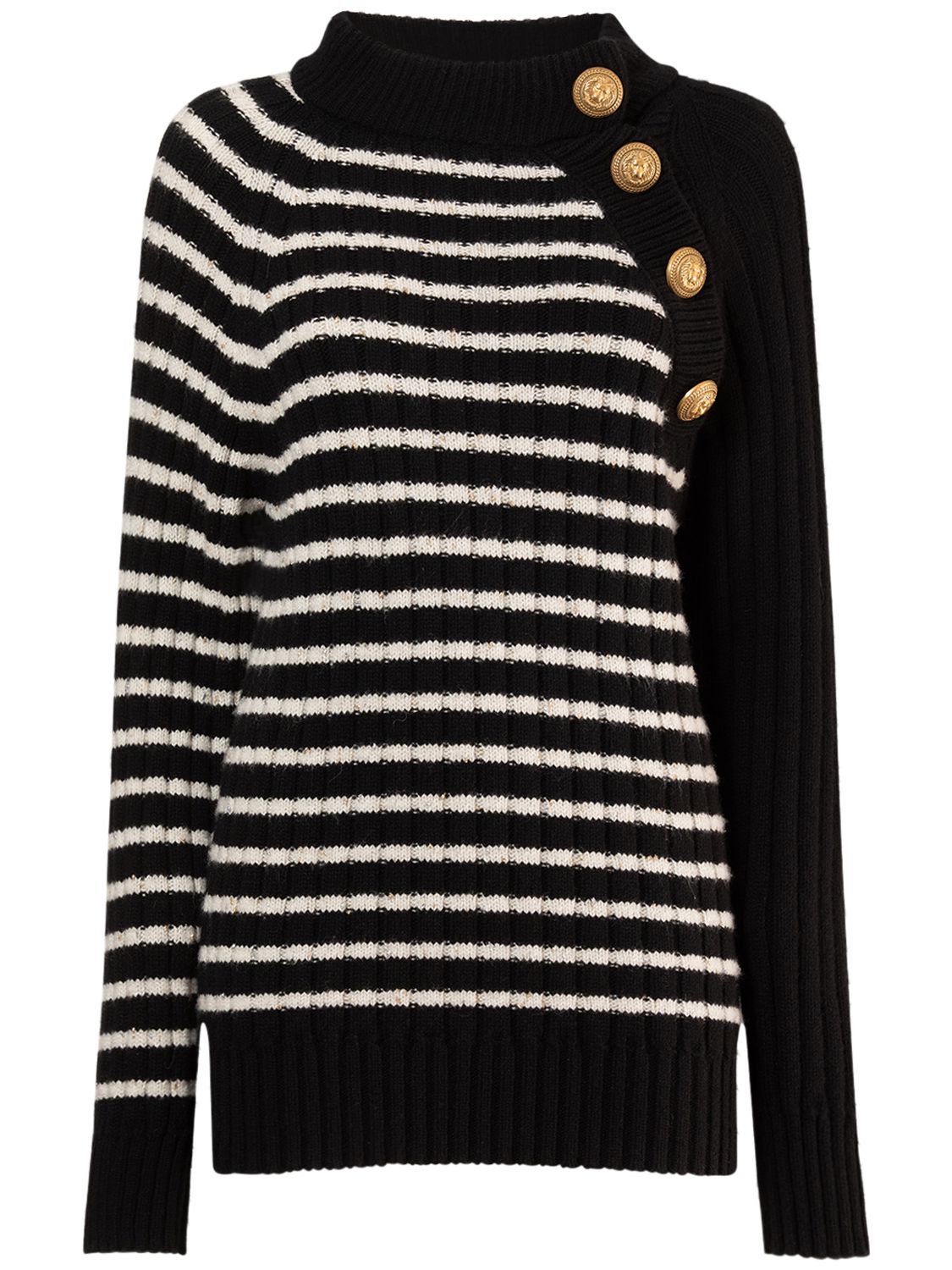 Striped Cashmere & Lurex Sweater