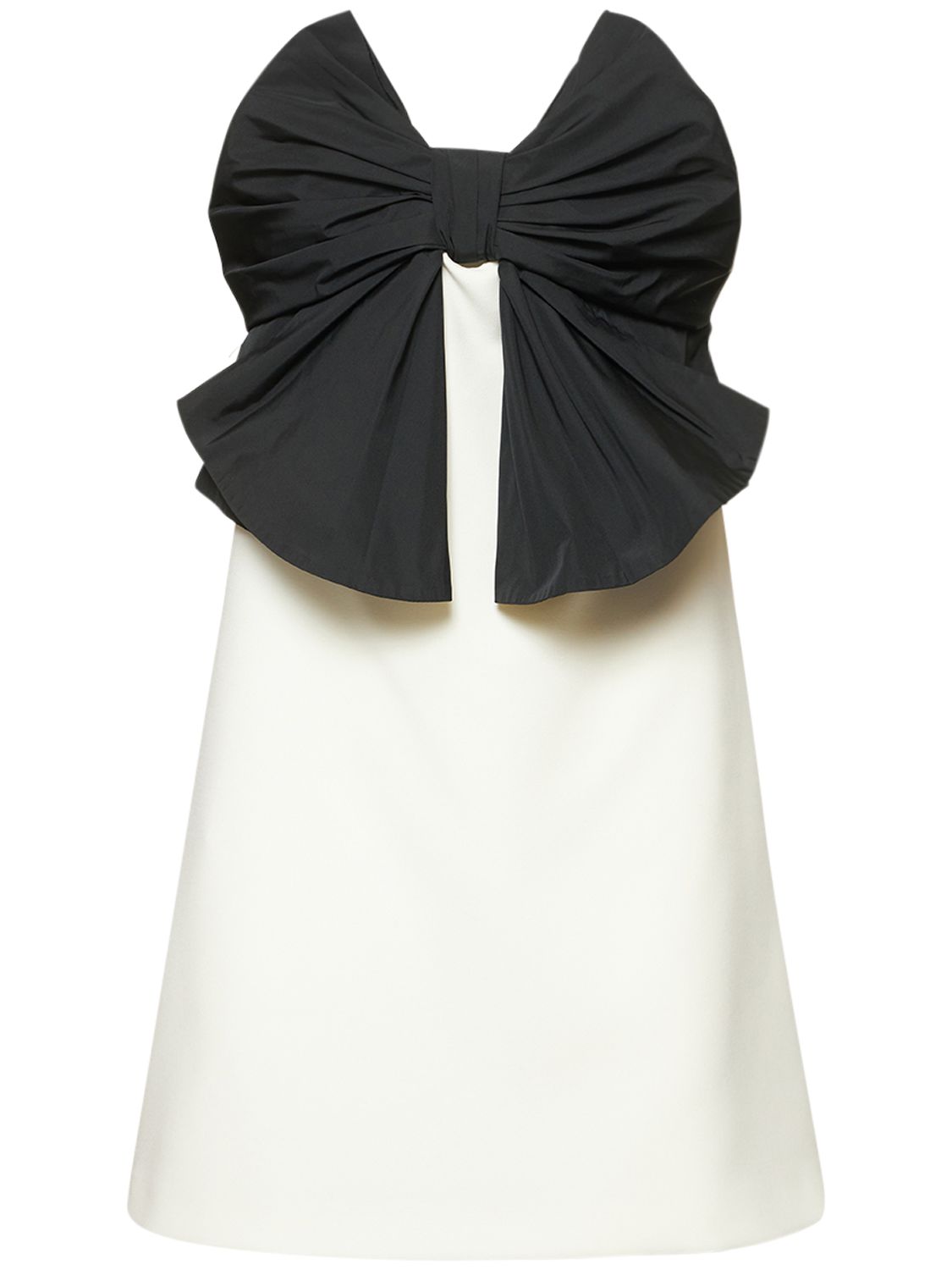 Robe Courte Sans Manches En Cady Détail Nœud - RED VALENTINO - Modalova