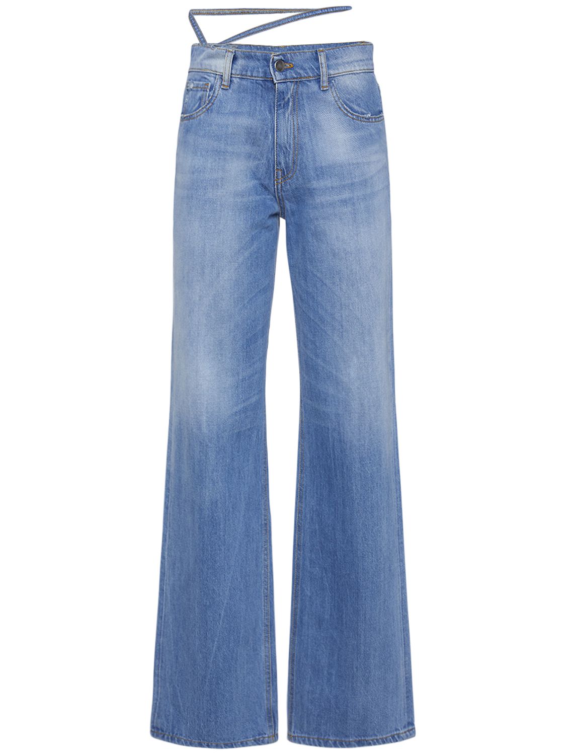 Cotton Denim Boyfriend Jeans