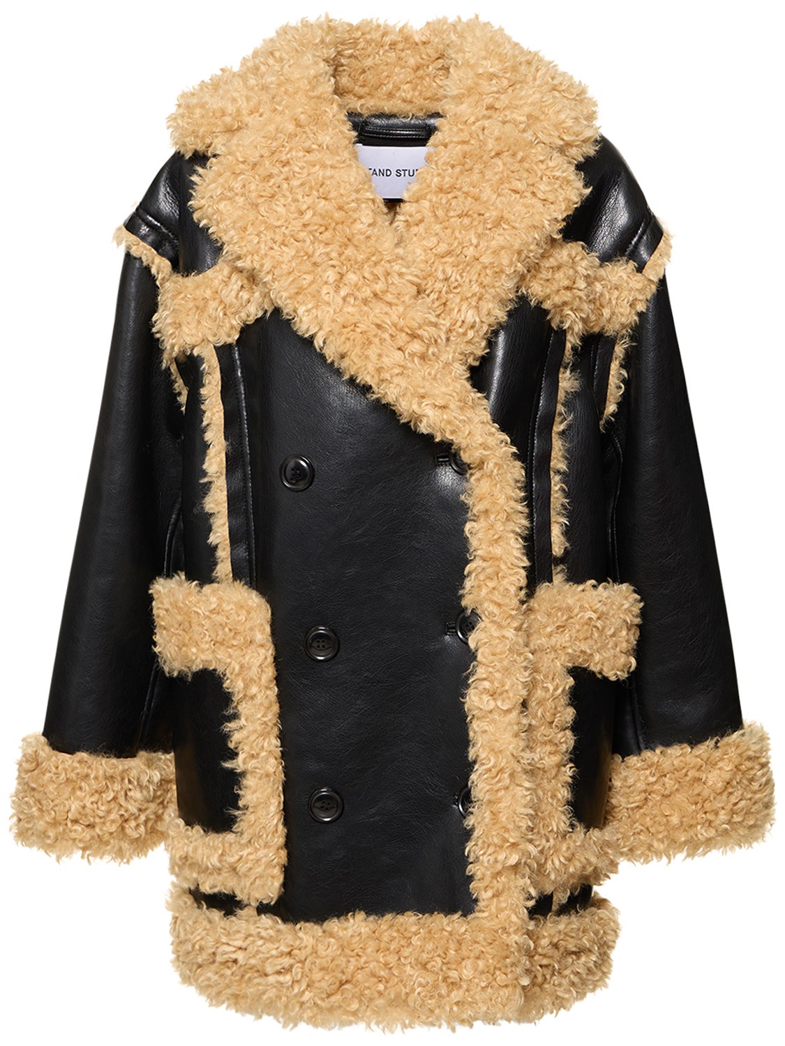 Manteau En Faux Shearling Magnolia - STAND STUDIO - Modalova