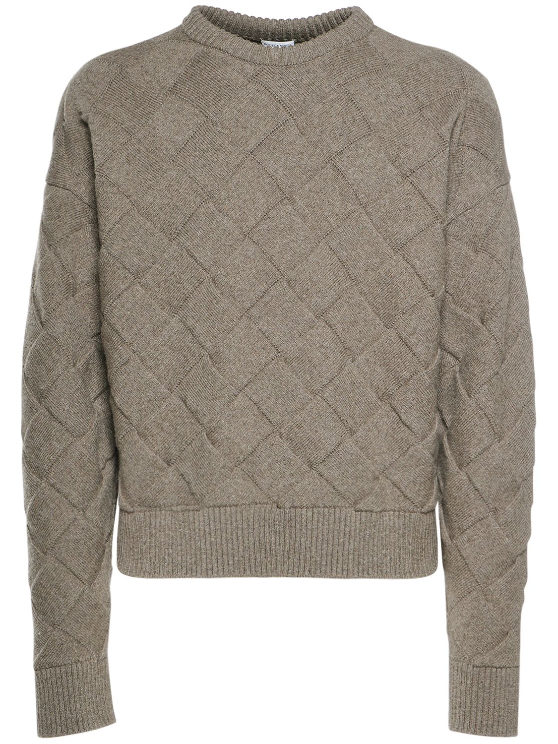 3d Intreccio Crewneck Wool Sweater