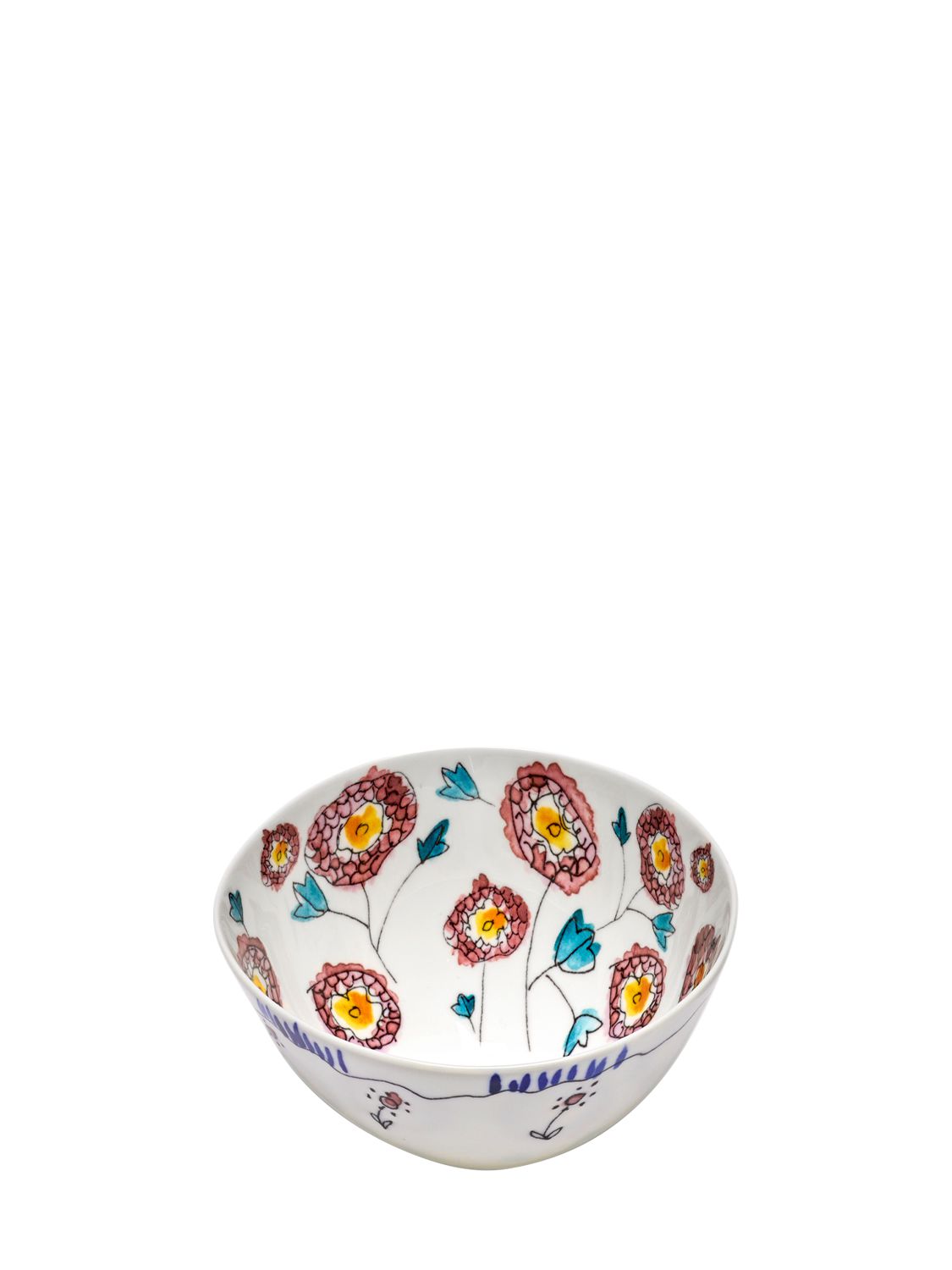 Marni By Serax Set Of 2 Anemone Milk Serving Bowls In White