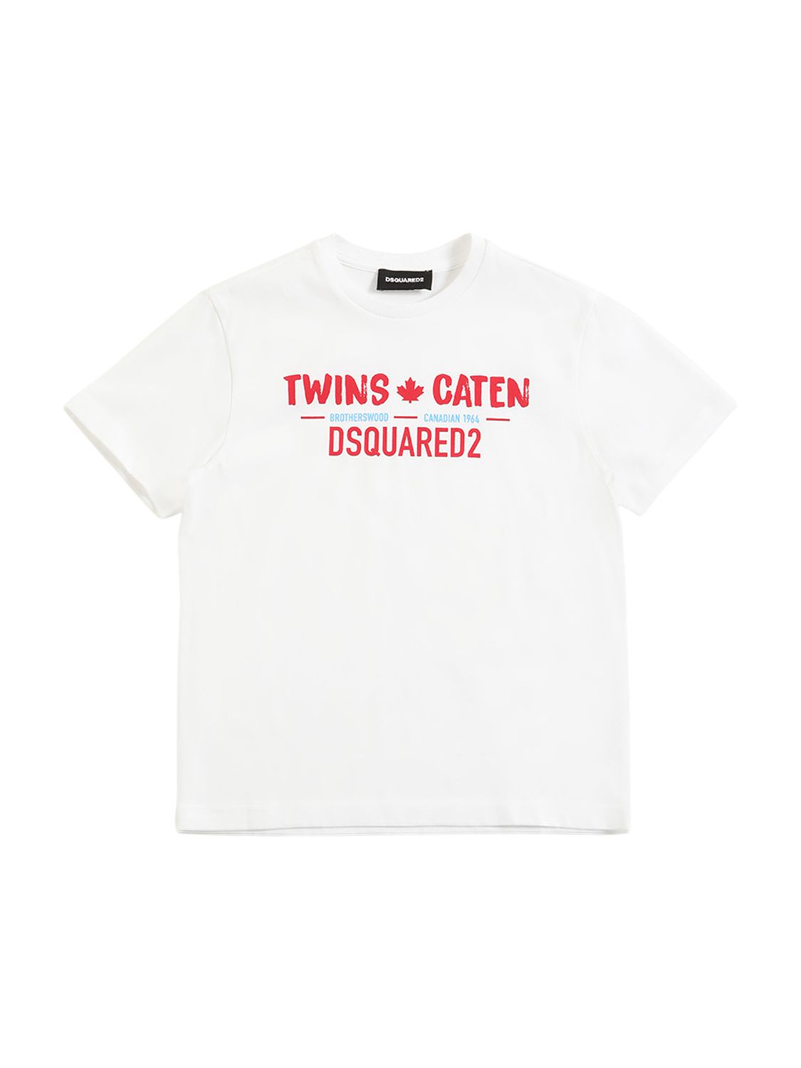 Printed Cotton Jersey T-shirt W/logo