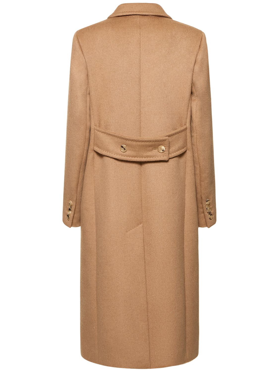 Lvr Exclusive Camel Drap Midi Coat