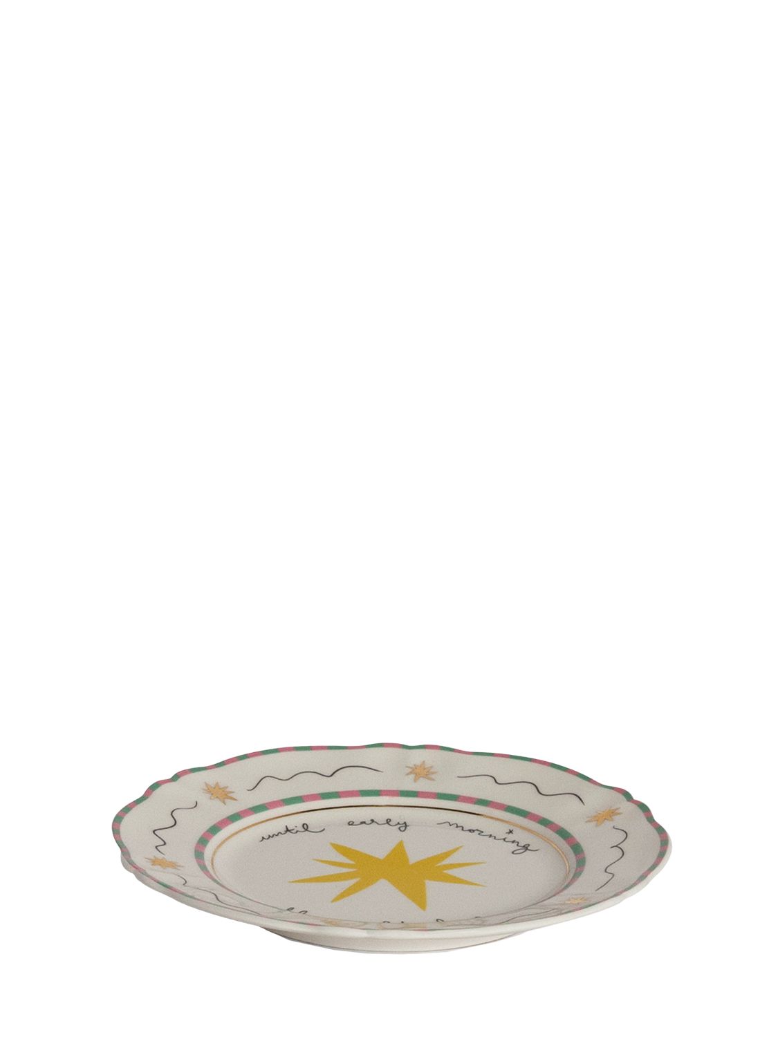Bitossi Home Star-print Plate In White