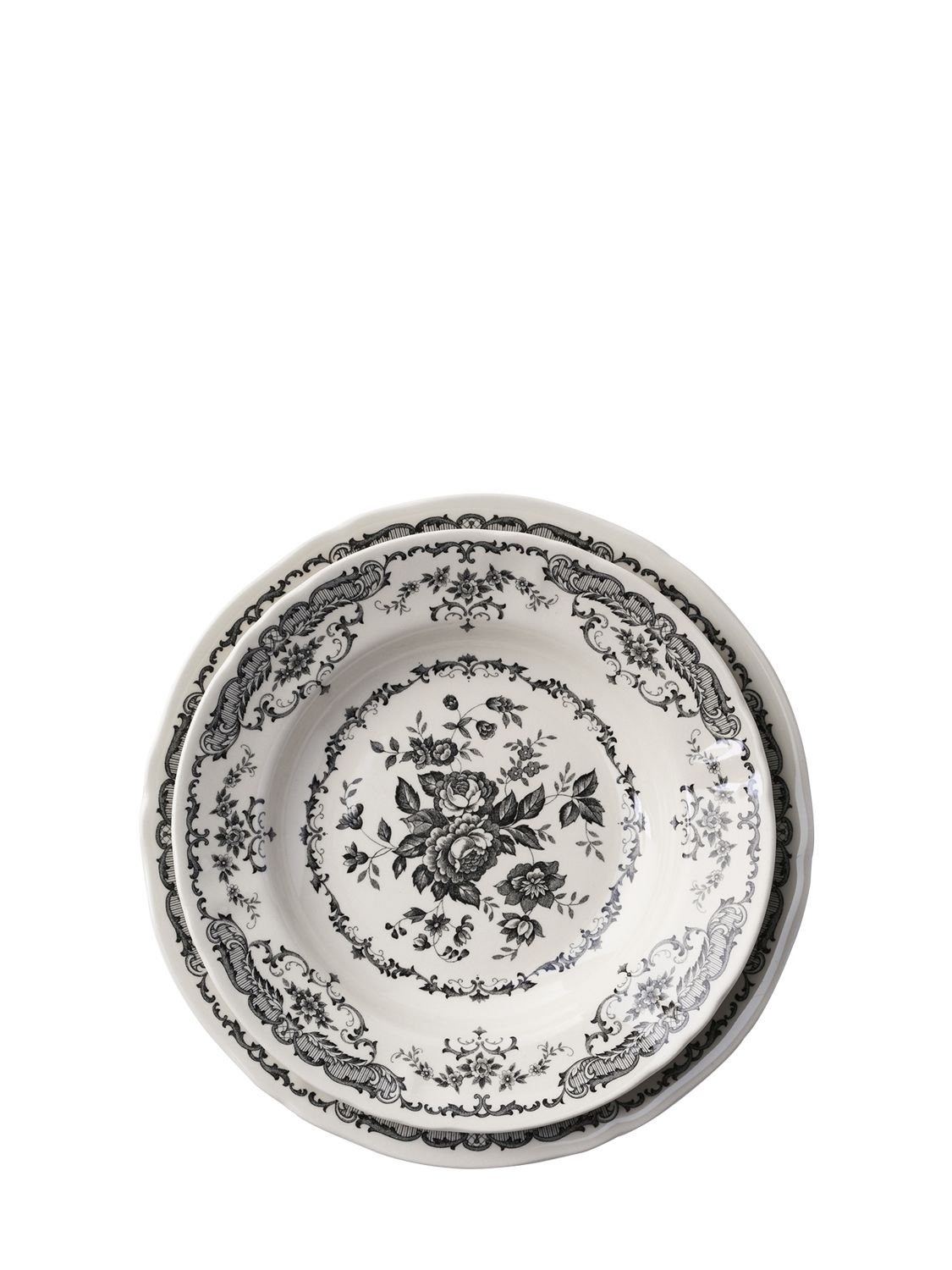 Image of Set Of 6 Rose Soup Dishes