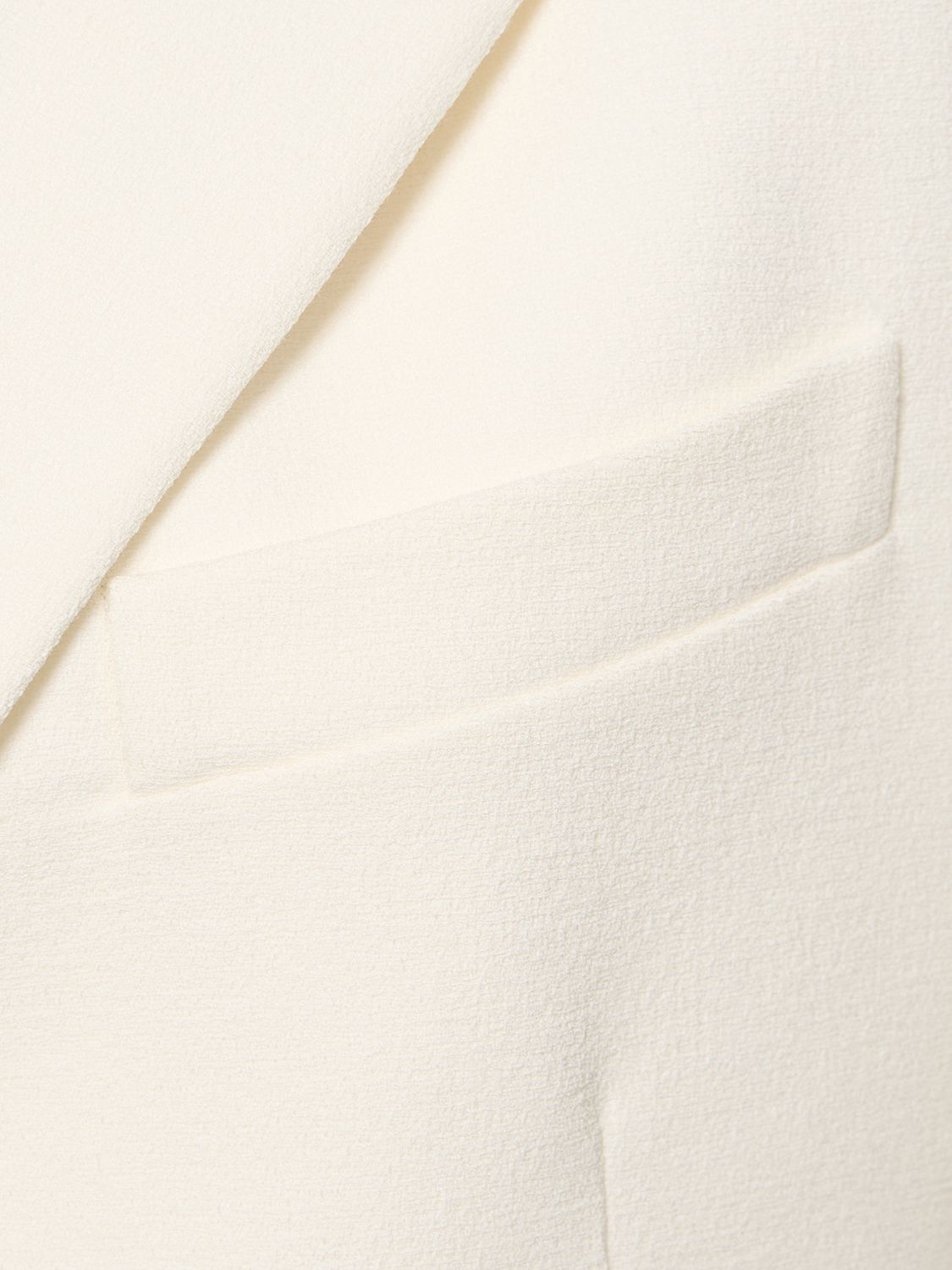 Victoria Beckham Lvr Exclusive Open Back Crepe Jacket In Ivory