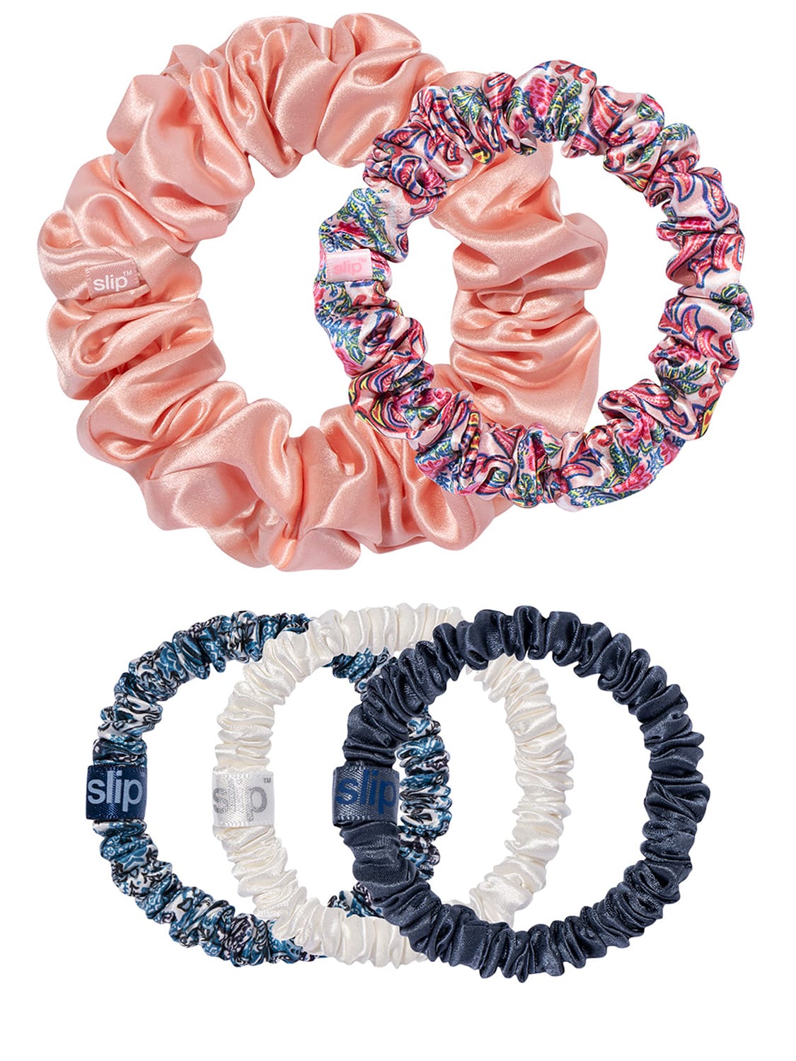 Set Of 5 Abbey Scrunchies