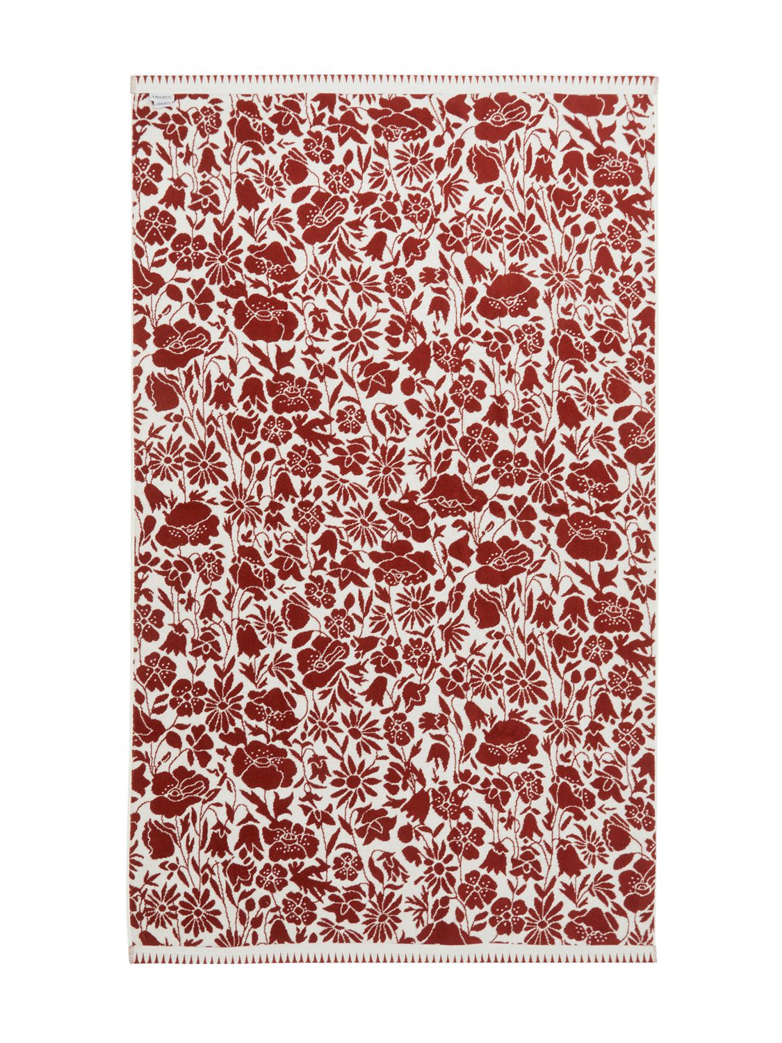 Liberty Poppy Bath Sheet In Red