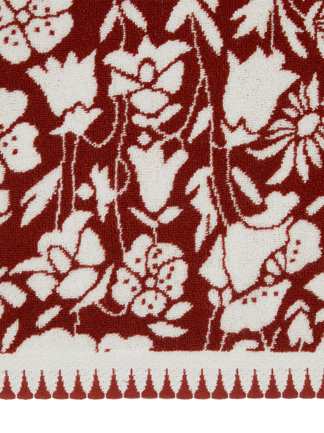 Liberty Poppy Bath Sheet In Red