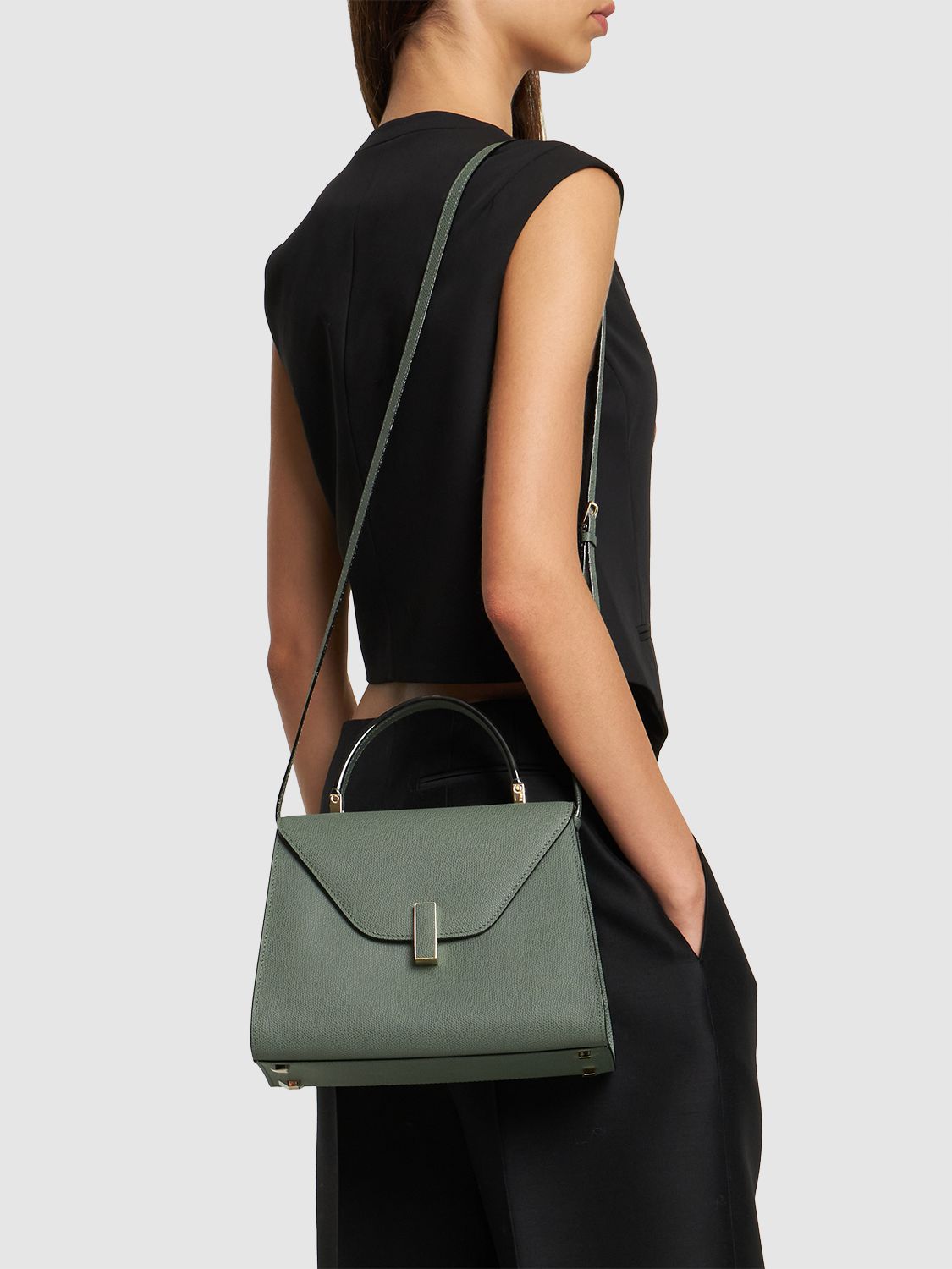 Medium Iside Soft Grained Leather Bag