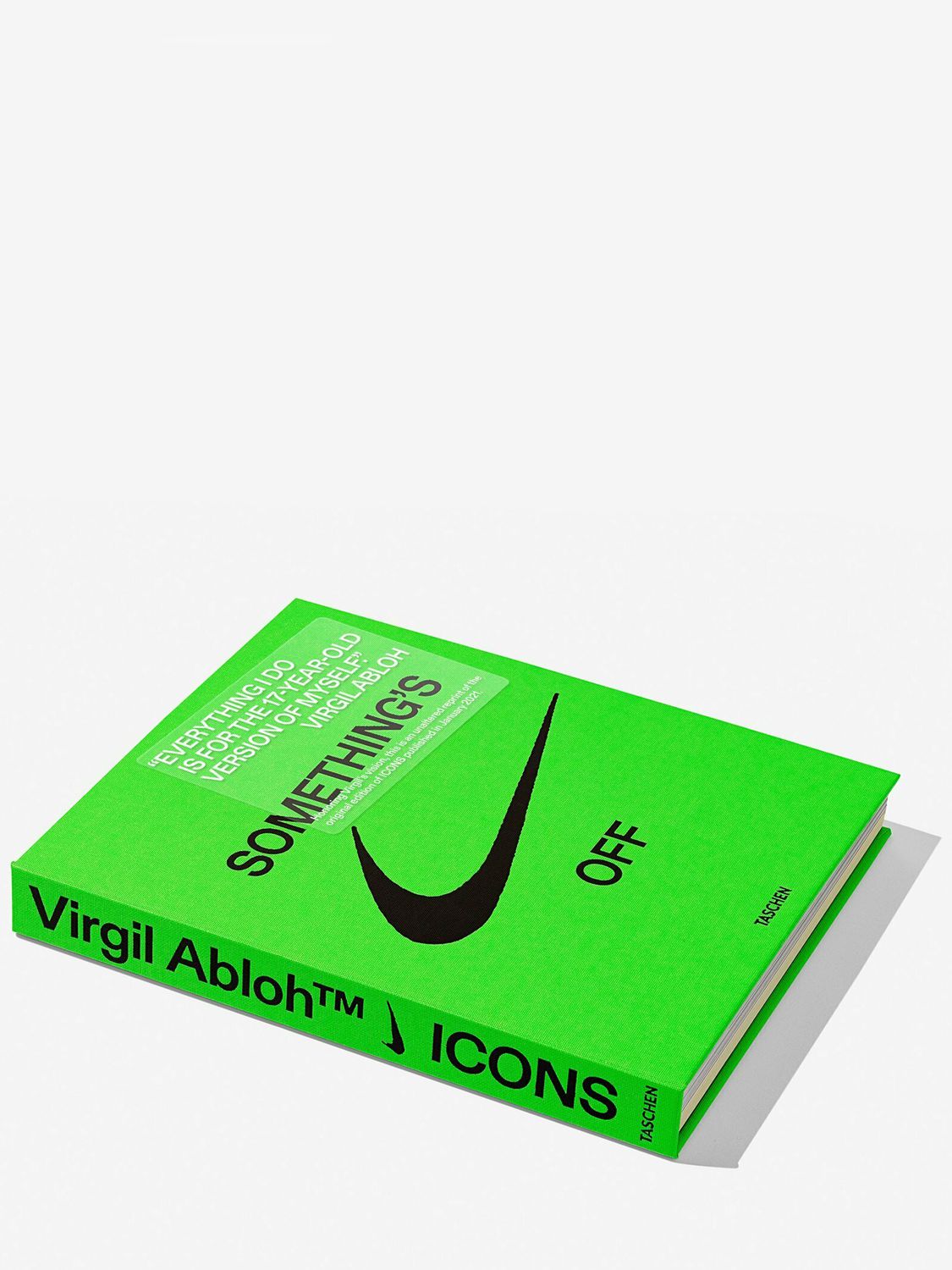 Taschen Virgil Abloh. Nike. Icons Hardcover Book In Green