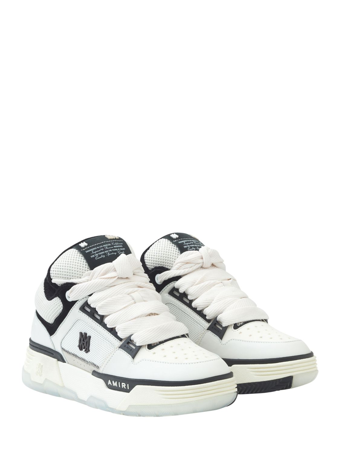 Amiri Ma-1 Sneakers In White,black