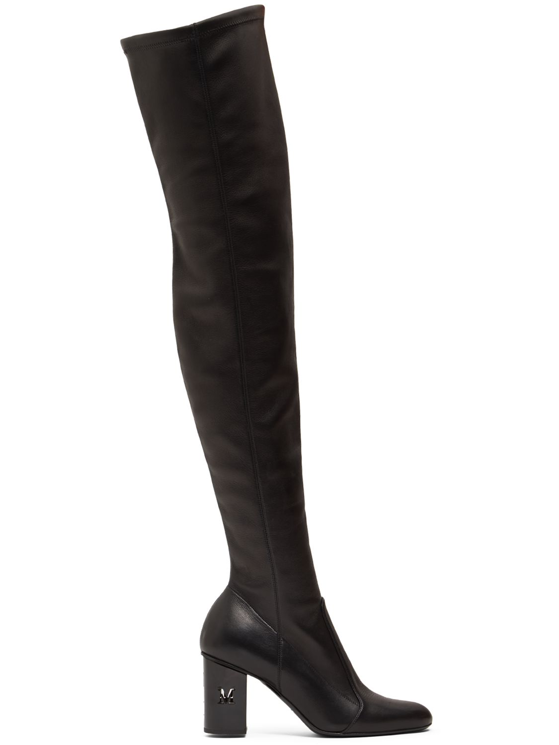 Bottes En Cuir Damier 85 Mm - MAX MARA - Modalova