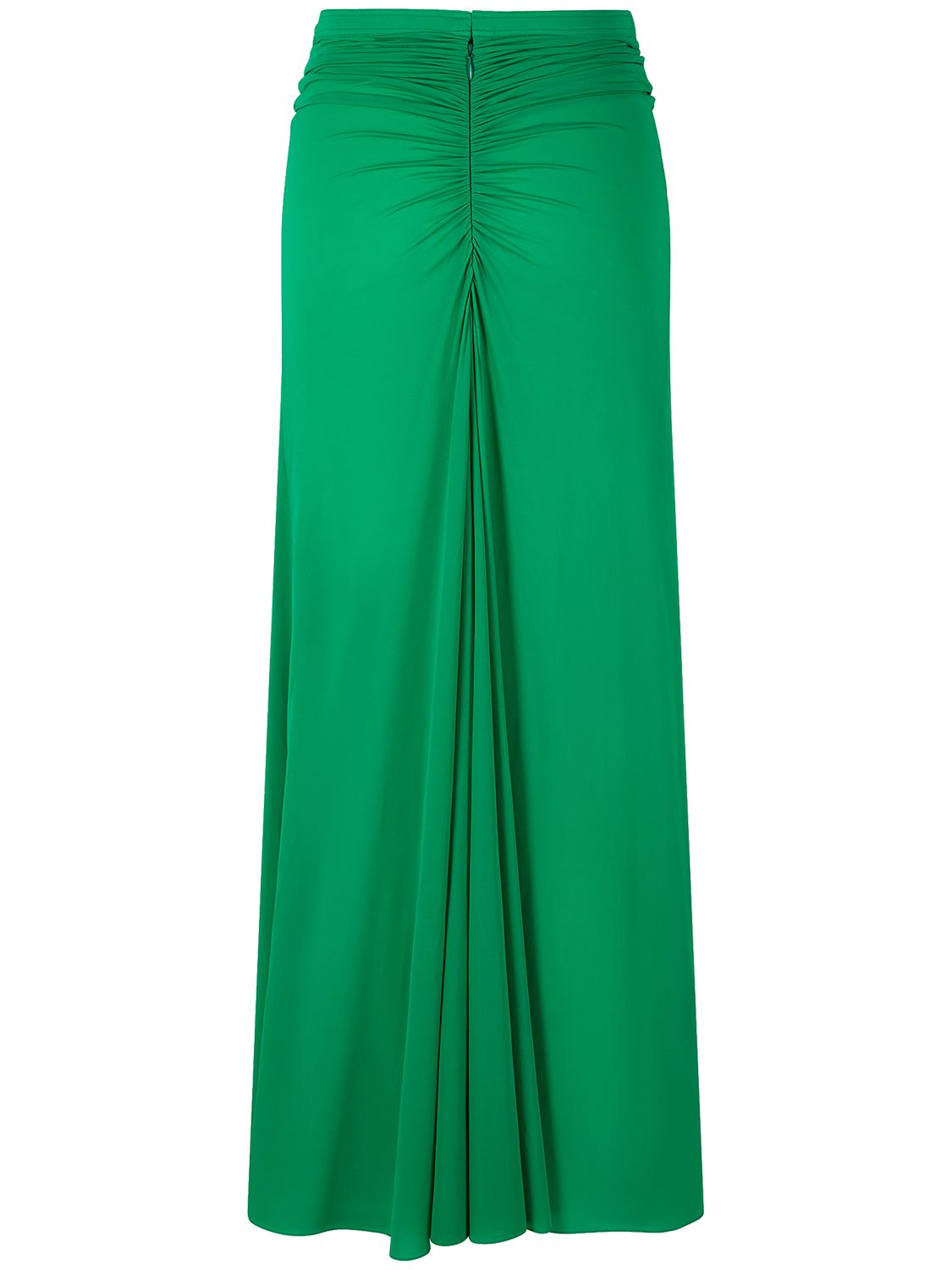 Rabanne Gathered Maxi Skirt In Green
