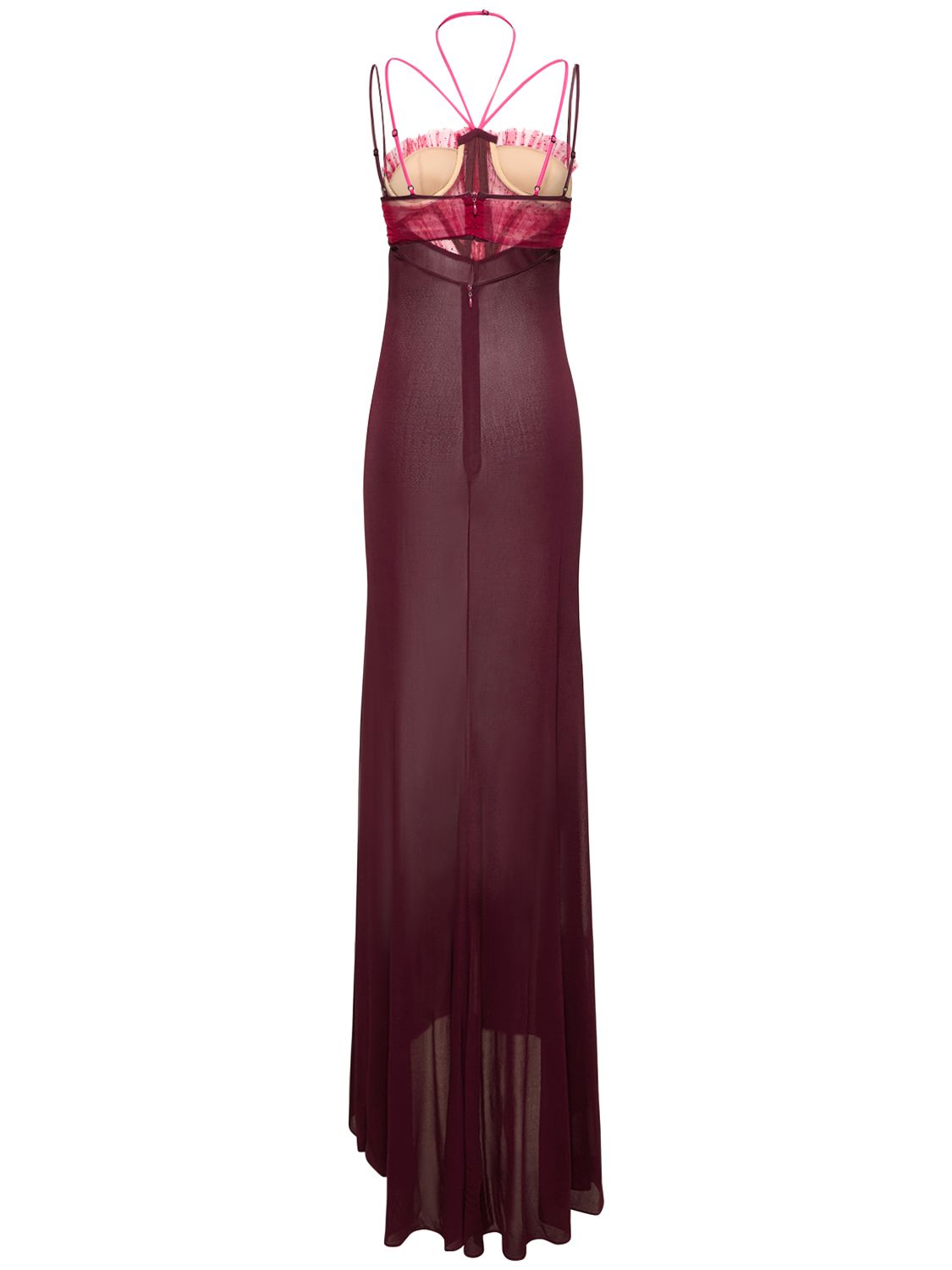 NENSI DOJAKA LVR EXCLUSIVE TULLE & GEORGETTE GOWN 