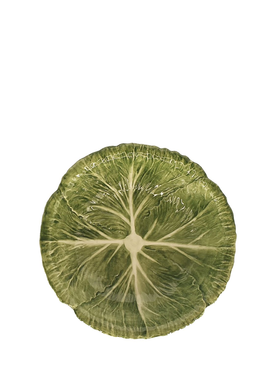 Les Ottomans Radicchio Ceramic Plate In Green