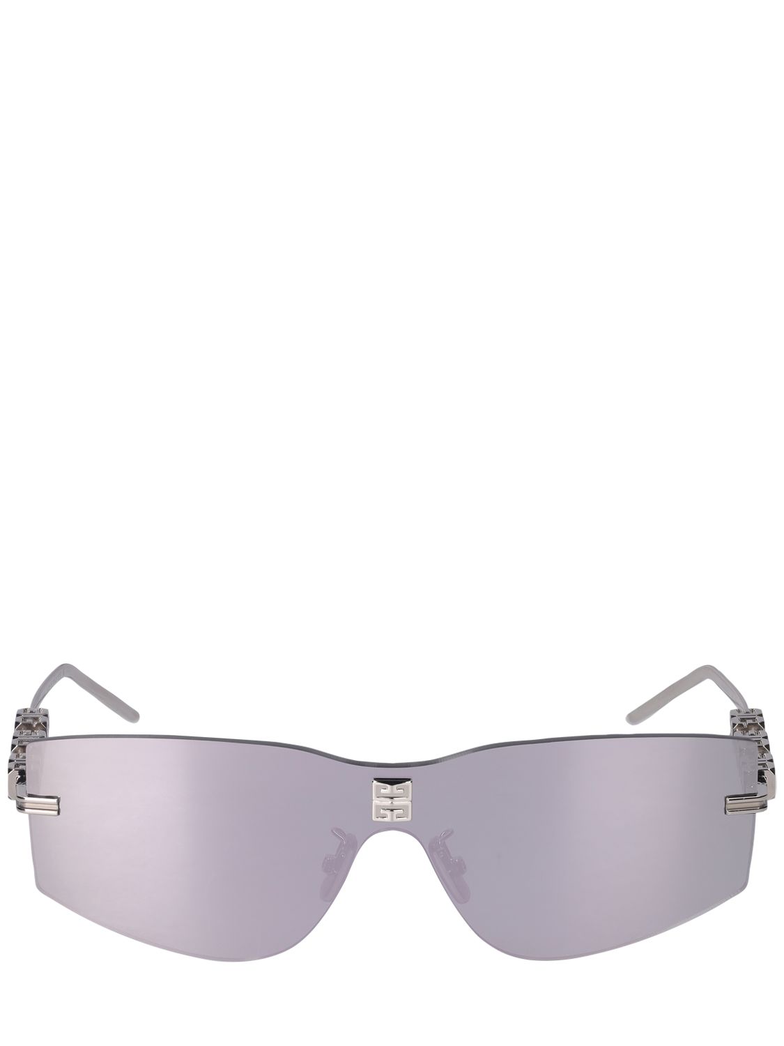 Givenchy 4gem Mask Metal Sunglasses In Gray