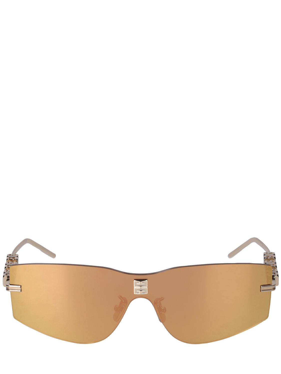 Givenchy 4gem Mask Metal Sunglasses In Gold