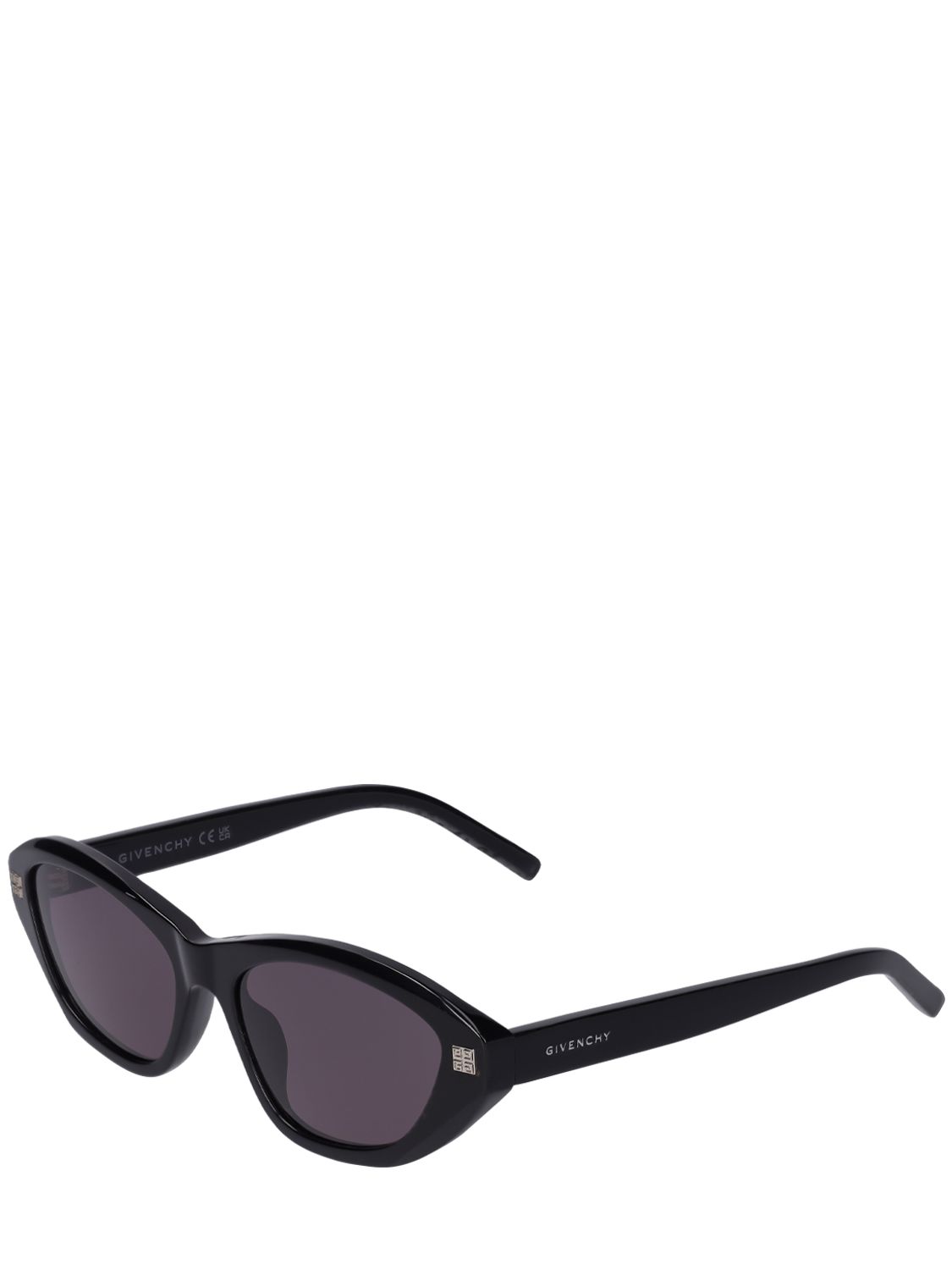 Shop Givenchy Gv Day Cat-eye Acetate Sunglasses In Black/smoke