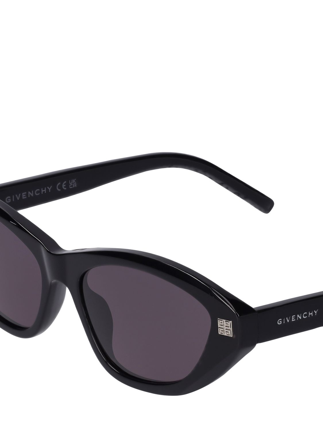 Shop Givenchy Gv Day Cat-eye Acetate Sunglasses In Black/smoke