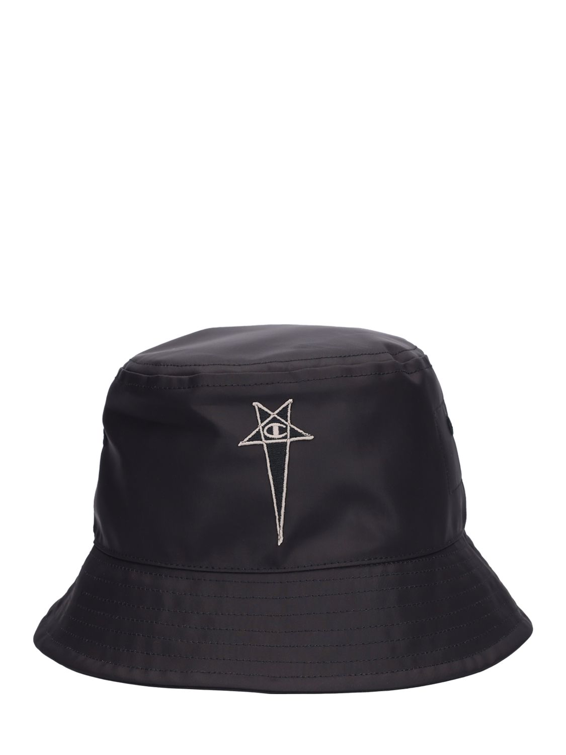 Rick Owens Black Champion Edition Gilligan Bucket Hat | Smart Closet