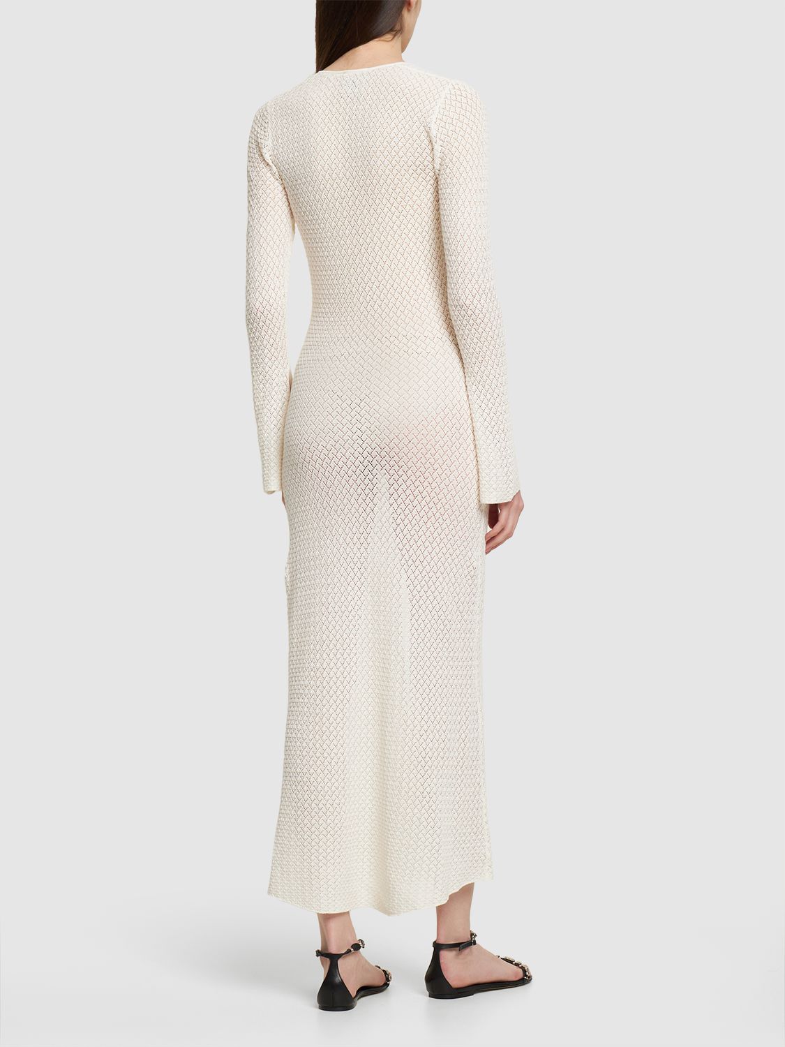 Shop The Garment Tanzania Organic Cotton Midi Dress In Cream