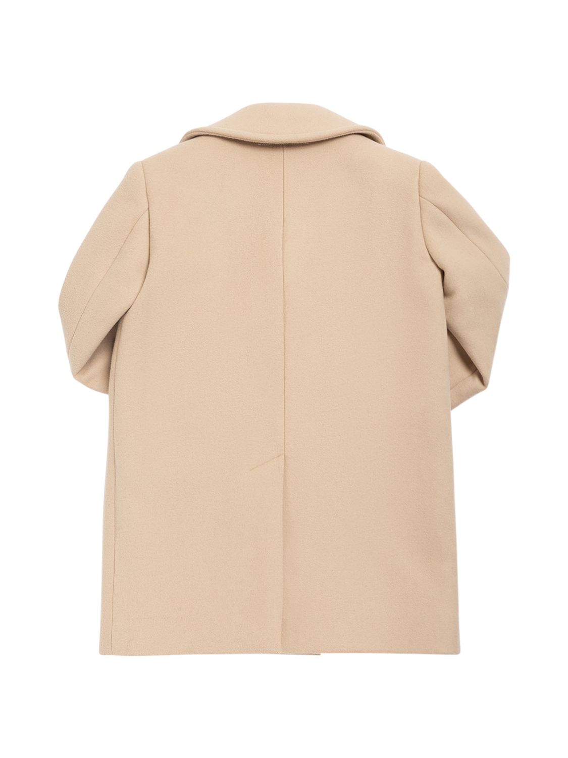 Wool Blend Double Breasted Coat
