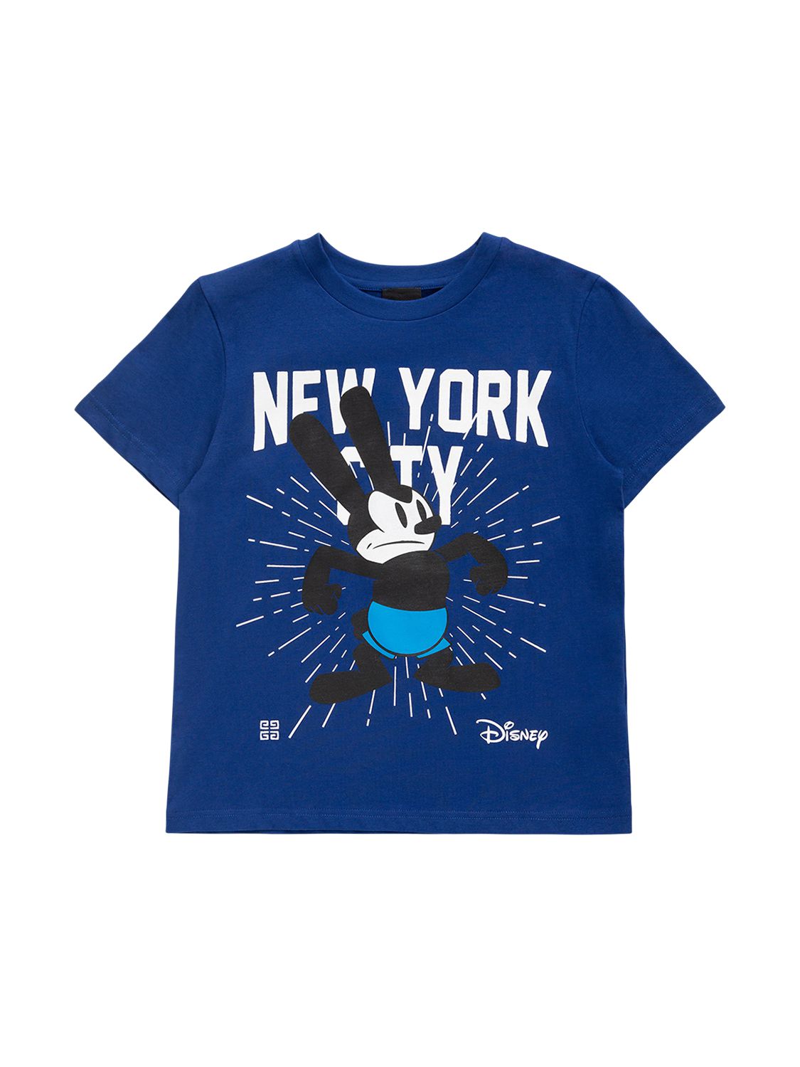Givenchy Disney Printed Organic Cotton T-shirt In Blue
