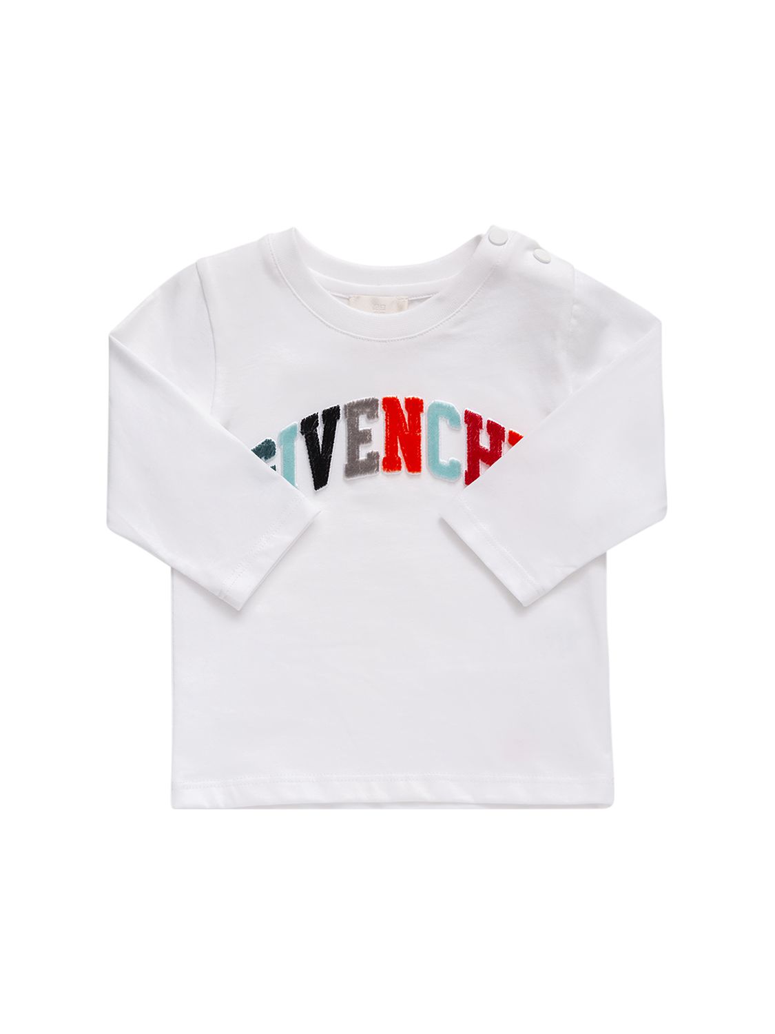 Givenchy Logo Patch Organic Cotton T-shirt In White