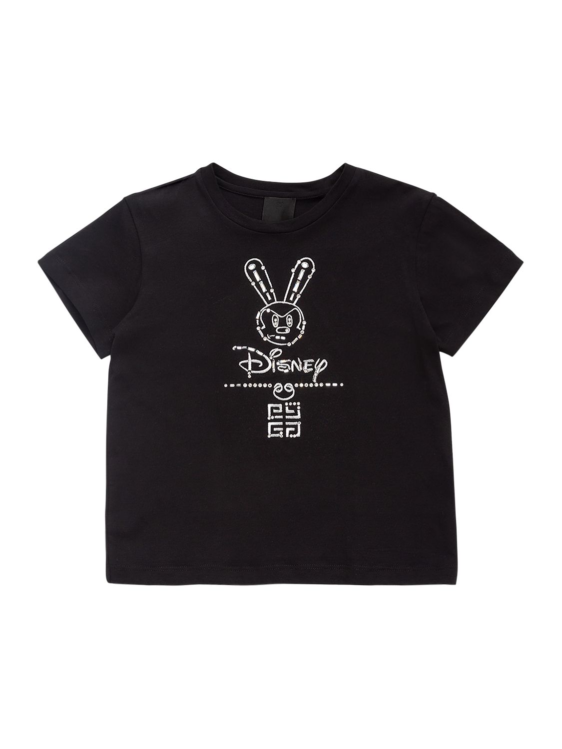 Givenchy Disney Embellished Cotton Jersey T-shirt In Black