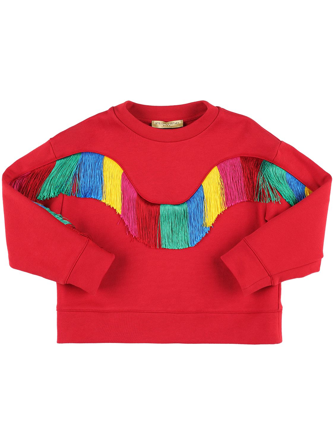 Stella Mccartney Organic Cotton Sweatshirt In Red