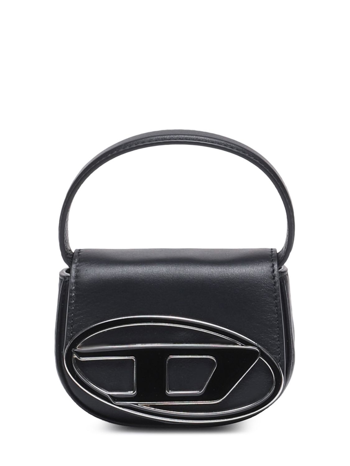 Diesel 1dr Leather Crossbody Bag In Black