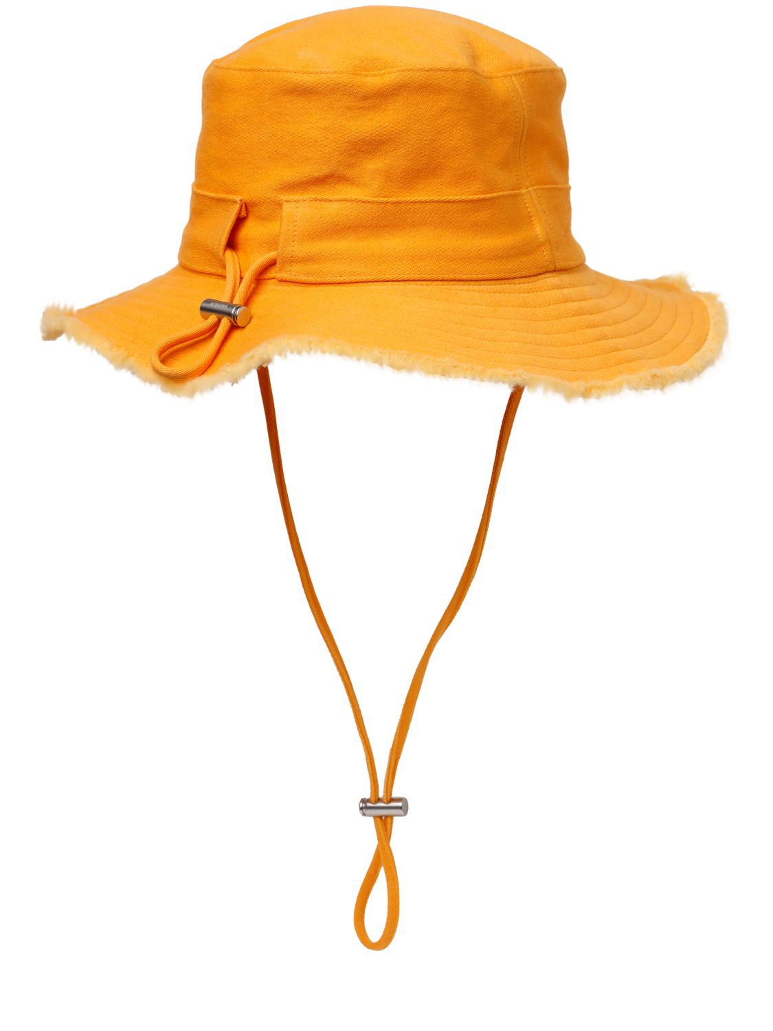 Shop Jacquemus Le Bob Artichaut Cotton Logo Hat In Dark Orange