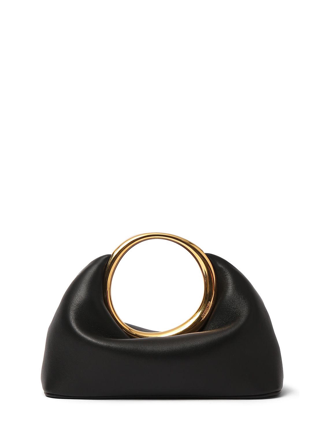 Jacquemus Le Petit Calino Leather Top Handle Bag In Black