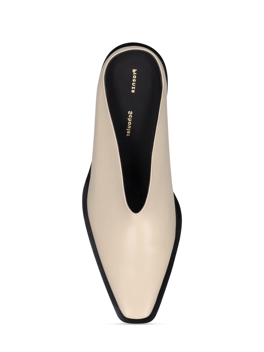 Proenza Schouler Leather Mules In Cream
